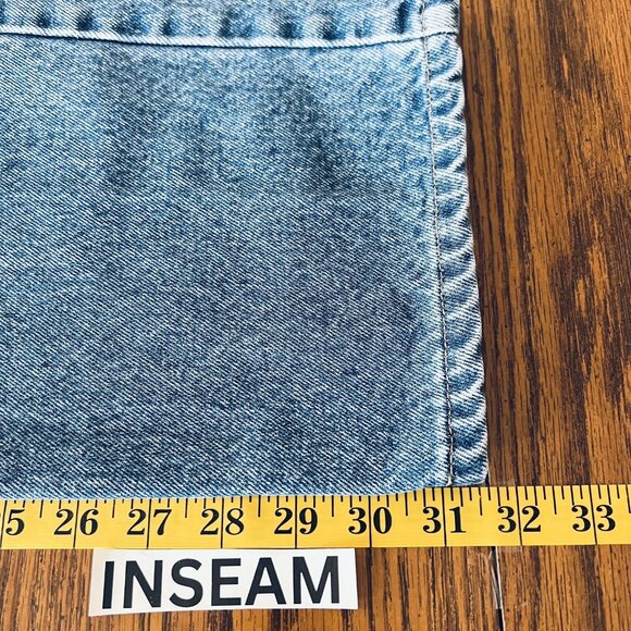 Bugle Boy 705 Mens Denim Jeans Size 42x32 Tapered Leg Mid Rise Blue Cotton Denim - Picture 9 of 11